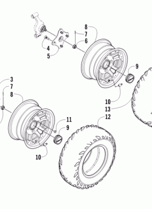 WHEEL AND TIRE ASSEMBLY