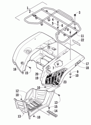 REAR RACK BODY PANEL AND FOOTWELL ASSEMBLIES