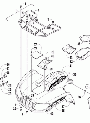 FRONT RACK BODY PANEL AND HEADLIGHT ASSEMBLIES