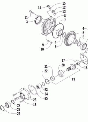 REAR DRIVE GEARCASE ASSEMBLY