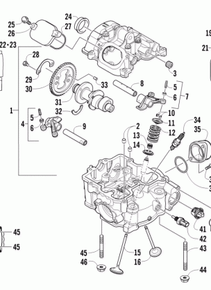 CYLINDER HEAD AND CAMSHAFT / VALVE ASSEMBLY