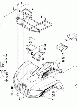 FRONT RACK BODY PANEL AND HEADLIGHT ASSEMBLIES