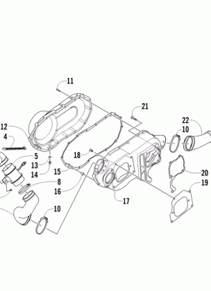 CASE / BELT COOLING ASSEMBLY