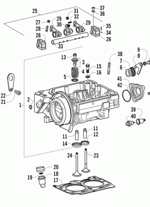 CYLINDER HEAD VALVE TRAIN AND RELATED ASSEMBLY