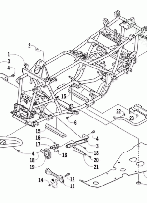 FRAME AND RELATED PARTS