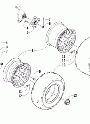 WHEEL AND TIRE ASSEMBLY