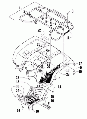 REAR RACK BODY PANEL AND FOOTWELL ASSEMBLIES