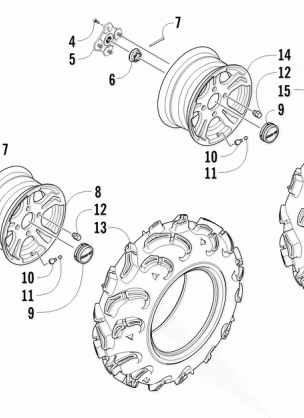 WHEEL AND TIRE ASSEMBLY