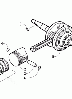 PISTON AND CRANKSHAFT ASSEMBLY