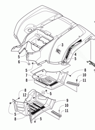 REAR BODY PANEL AND FOOTWELL ASSEMBLIES