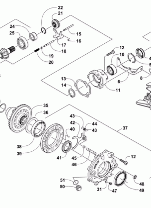 FRONT DRIVE GEARCASE ASSEMBLY