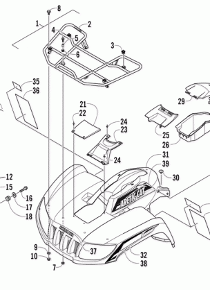 FRONT RACK BODY PANEL AND HEADLIGHT ASSEMBLIES