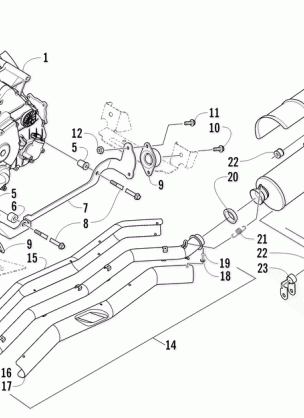 ENGINE AND EXHAUST