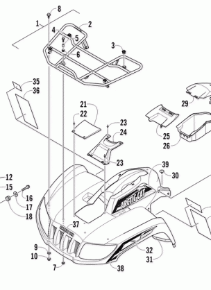 FRONT RACK BODY PANEL AND HEADLIGHT ASSEMBLIES