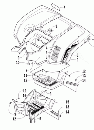 REAR BODY PANEL AND FOOTWELL ASSEMBLIES