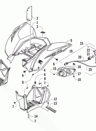 REAR BODY AND TAILLIGHT ASSEMBLY