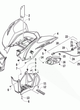 REAR BODY AND TAILLIGHT ASSEMBLY