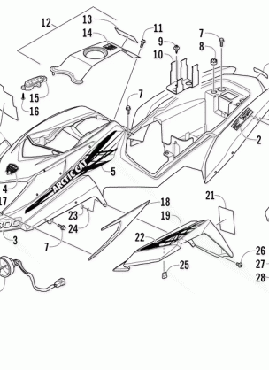 BODY PANEL AND HEADLIGHT ASSEMBLY