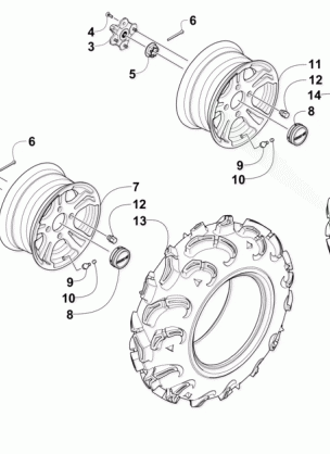 WHEEL AND TIRE ASSEMBLY