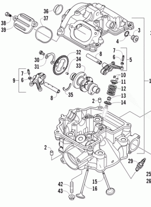 CYLINDER HEAD AND CAMSHAFT / VALVE ASSEMBLY