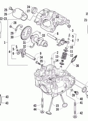 CYLINDER HEAD AND CAMSHAFT / VALVE ASSEMBLY