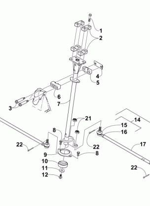 STEERING ASSEMBLY (UP TO VIN: 250000)