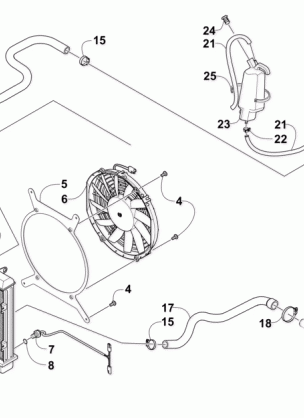 COOLING ASSEMBLY (VIN: X04135 and Up)