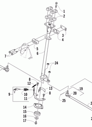 STEERING ASSEMBLY (UP TO VIN: 250000)