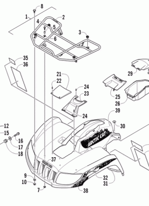 FRONT RACK BODY PANEL AND HEADLIGHT ASSEMBLIES