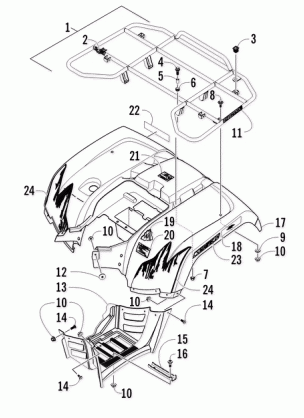 REAR RACK BODY PANEL AND FOOTWELL ASSEMBLIES