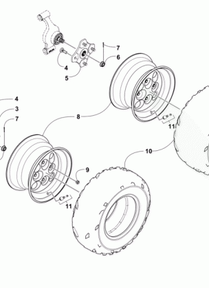 WHEEL AND TIRE ASSEMBLY