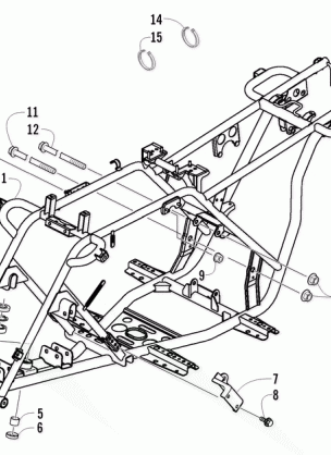 FRAME AND RELATED PARTS ASSEMBLY