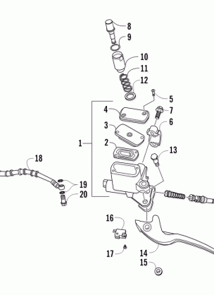 HYDRAULIC HAND BRAKE ASSEMBLY