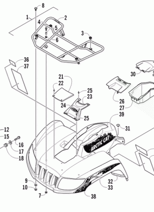 FRONT RACK BODY PANEL AND HEADLIGHT ASSEMBLIES