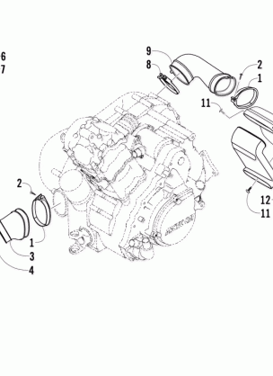 CASE / BELT COOLING ASSEMBLY