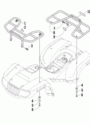 FRONT AND REAR RACK ASSEMBLY