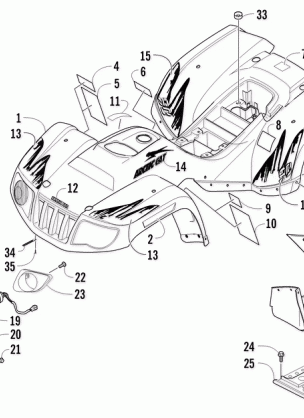 BODY PANEL AND HEADLIGHT ASSEMBLY