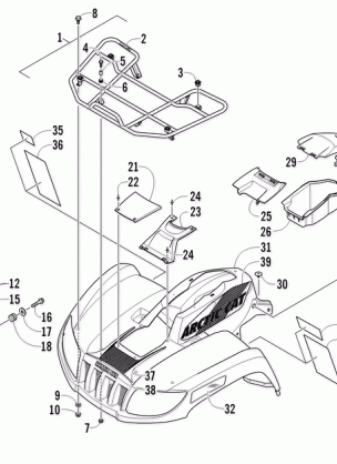 FRONT RACK BODY PANEL AND HEADLIGHT ASSEMBLIES