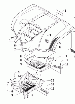 REAR BODY PANEL AND FOOTWELL ASSEMBLIES