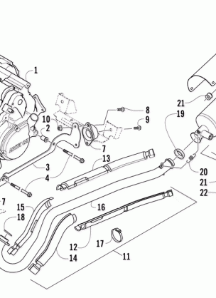 ENGINE AND EXHAUST