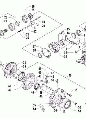 FRONT DRIVE GEARCASE ASSEMBLY