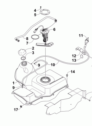 GAS TANK ASSEMBLY