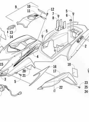 BODY PANEL AND HEADLIGHT ASSEMBLY