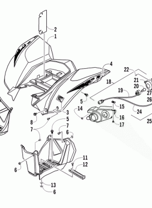 REAR BODY AND TAILLIGHT ASSEMBLY