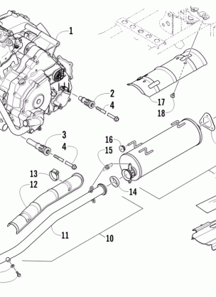 ENGINE AND EXHAUST