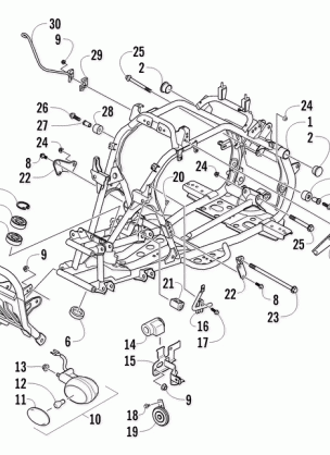 FRONT FRAME AND RELATED PARTS ASSEMBLY