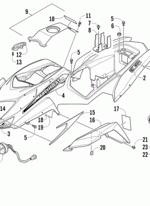 BODY PANEL AND HEADLIGHT ASSEMBLY