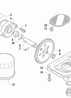 OIL FILTER / PUMP ASSEMBLY