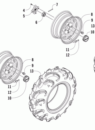 WHEEL AND TIRE ASSEMBLY