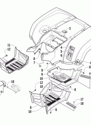 REAR BODY PANEL AND FOOTWELL ASSEMBLIES